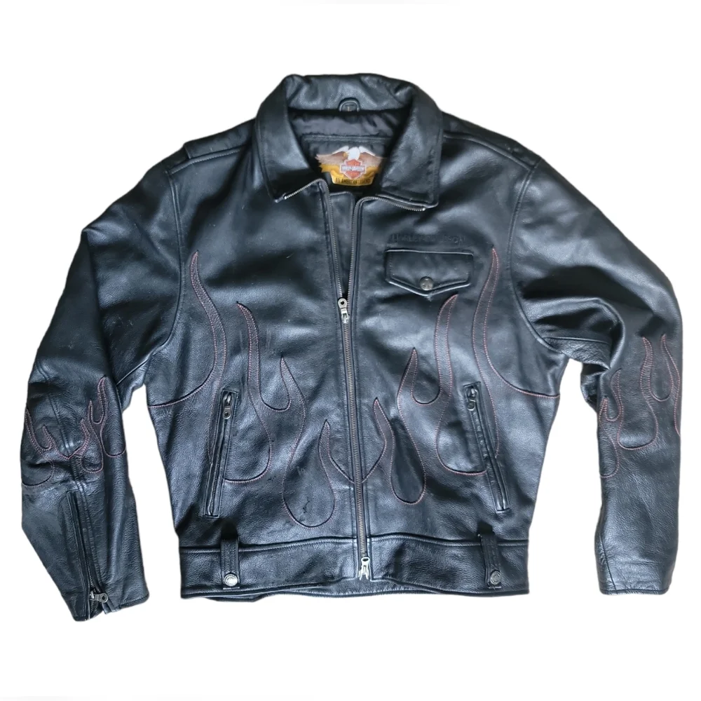 ジャケット・アウター Harley-Davidson Flame Leather Jacket Harley-Davidson | Jackets & Coats | Harley Davidson Flames Leather